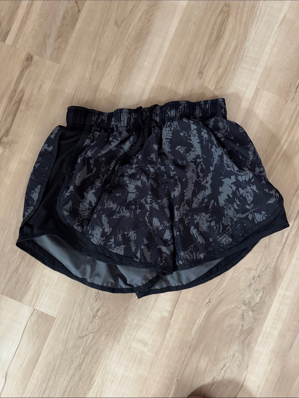 Nike Dri-fit Black Graphic Women’s Athletic Shorts